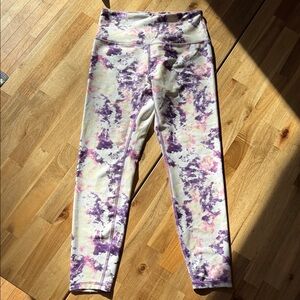 Jessica Simpson Purple and Pink Tie-Dye Leggings